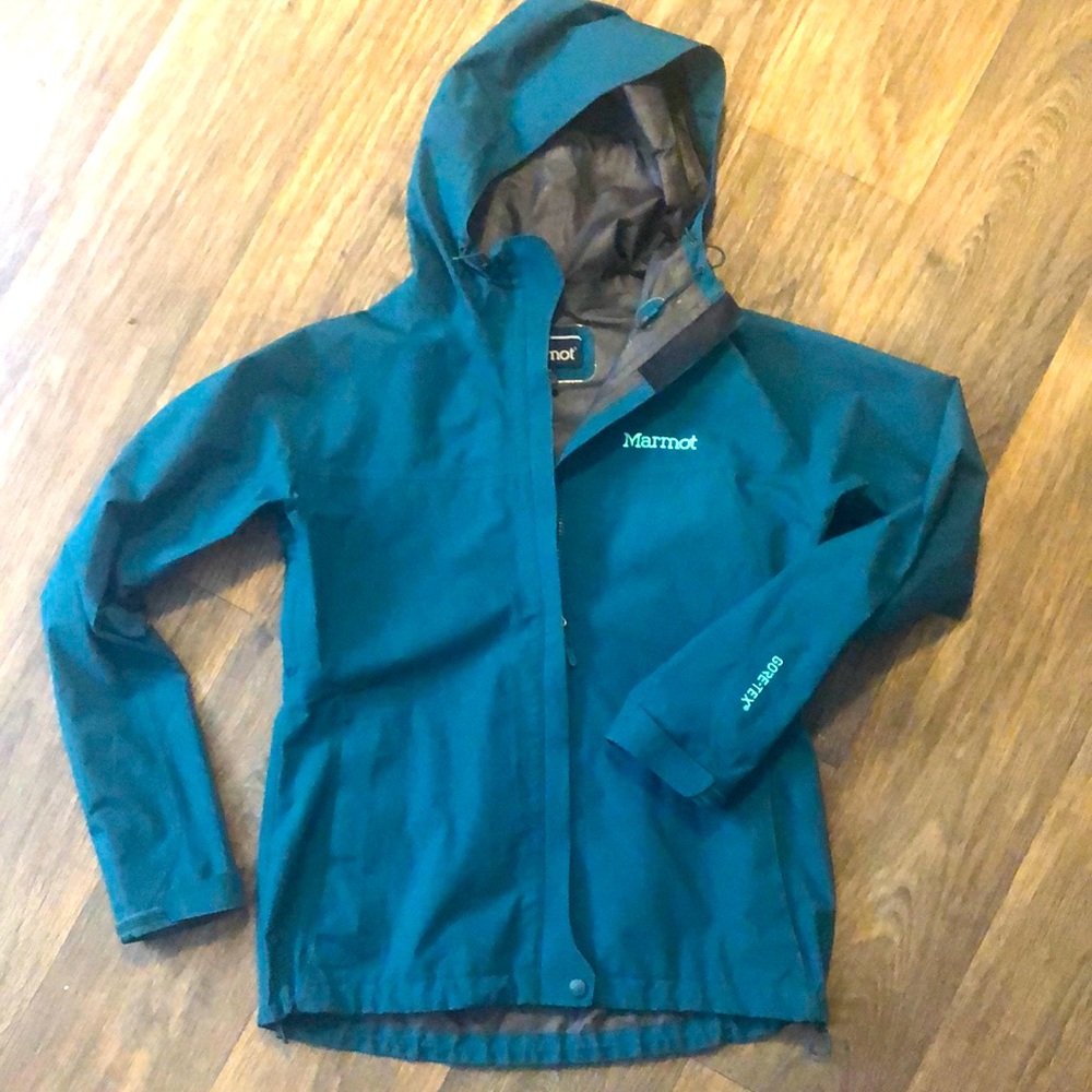 MARMOT | Women’s Emerald Green Gore-Tex Rain Jacket waterproof Like New